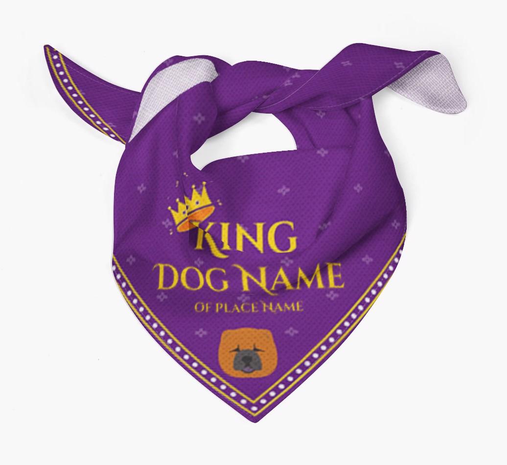 King: Personalized {breedFullName} Bandana