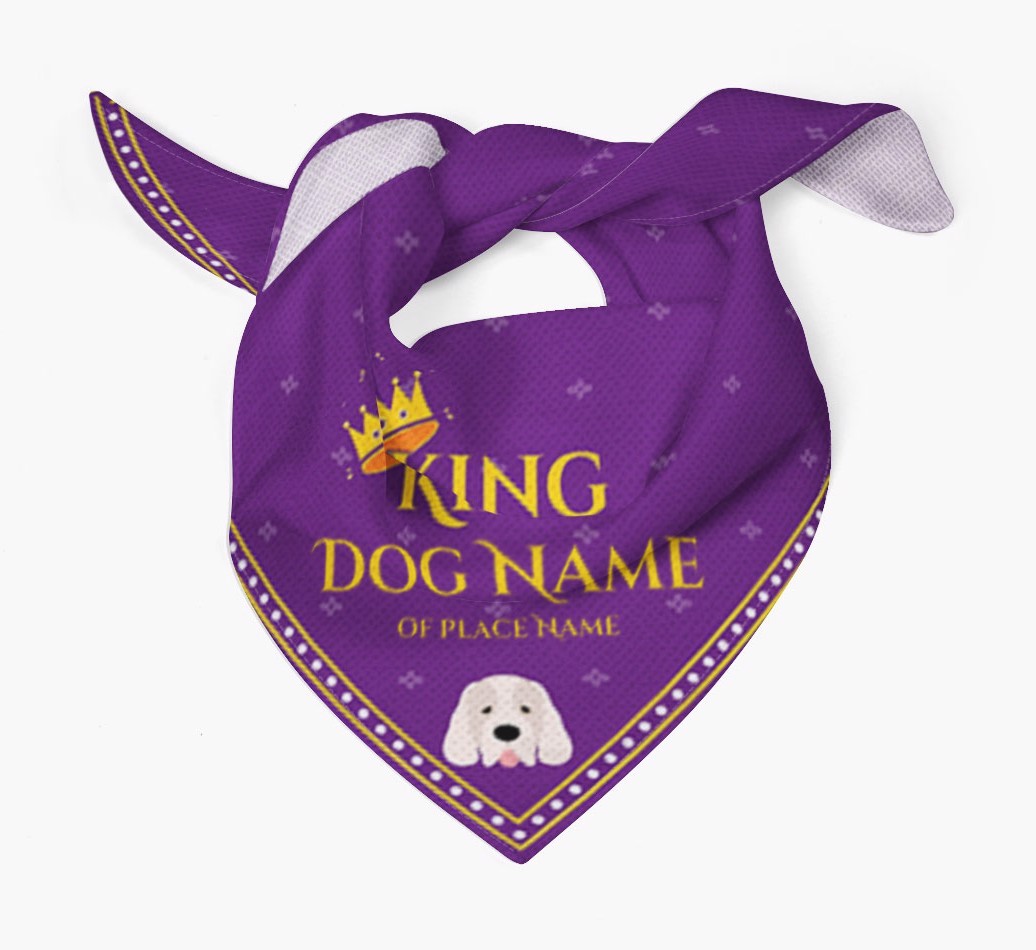 King: Personalized {breedFullName} Bandana