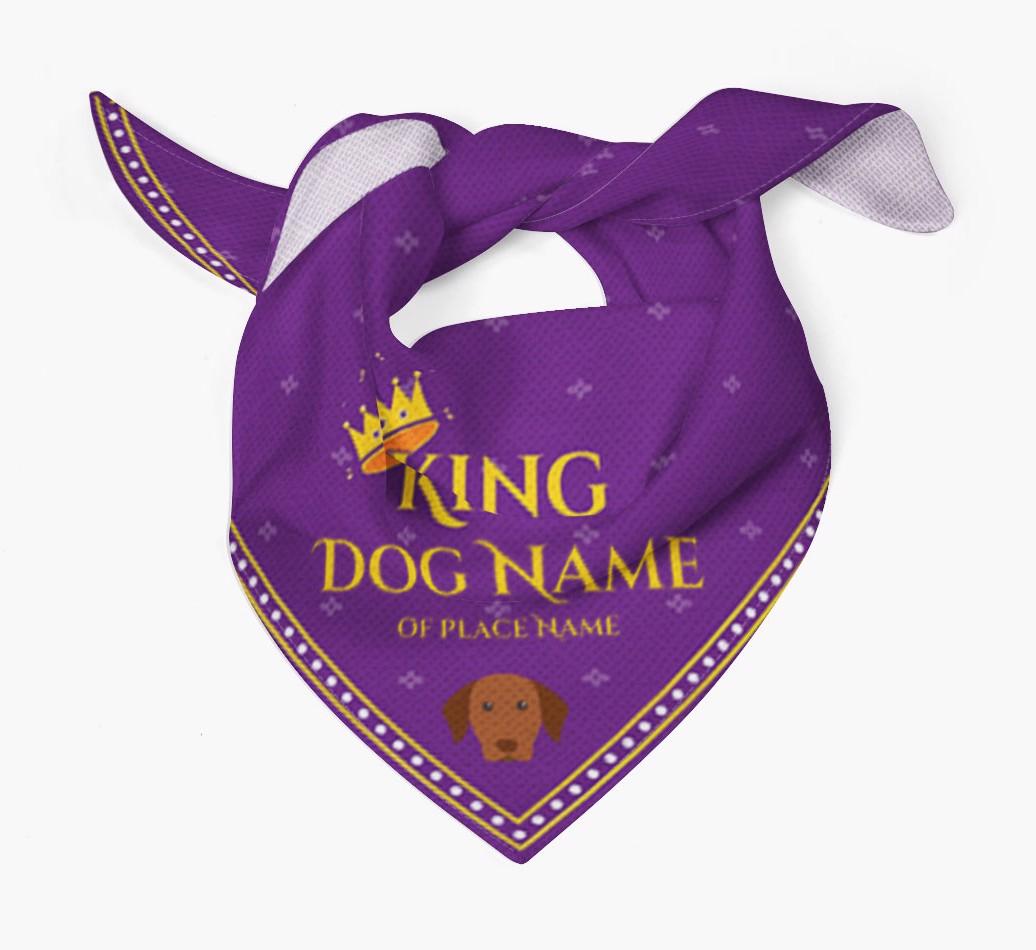 King: Personalised {breedFullName} Bandana