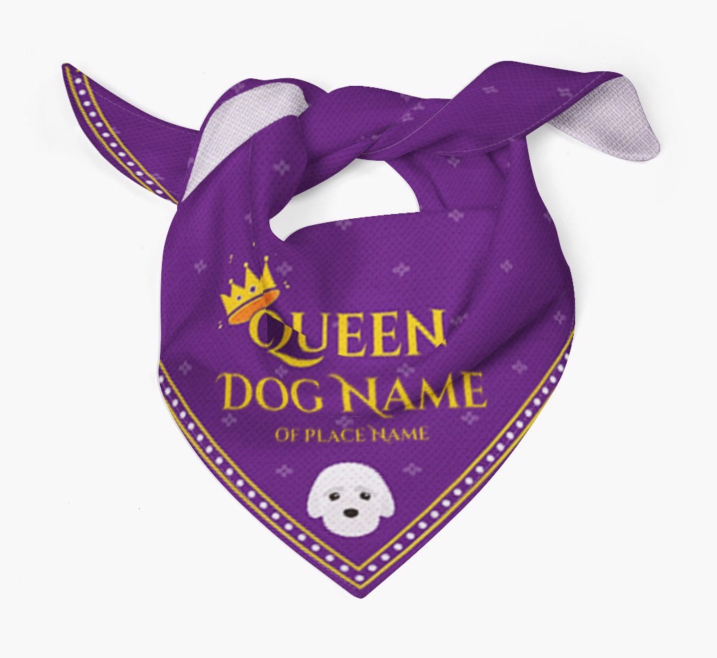 Queen: Personalized {breedFullName} Bandana