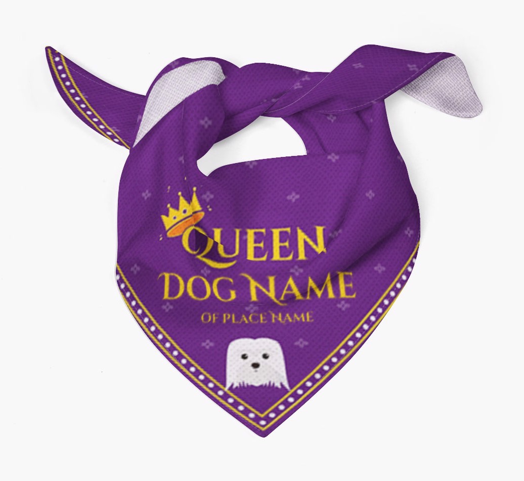 Queen: Personalized {breedFullName} Bandana