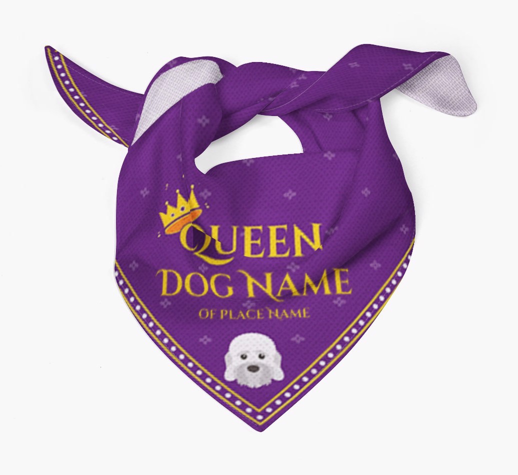 Queen: Personalized {breedFullName} Bandana