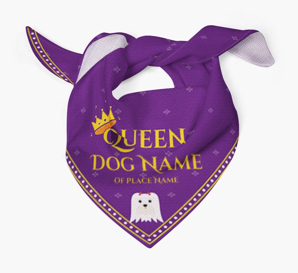 Queen: Personalized {breedFullName} Bandana