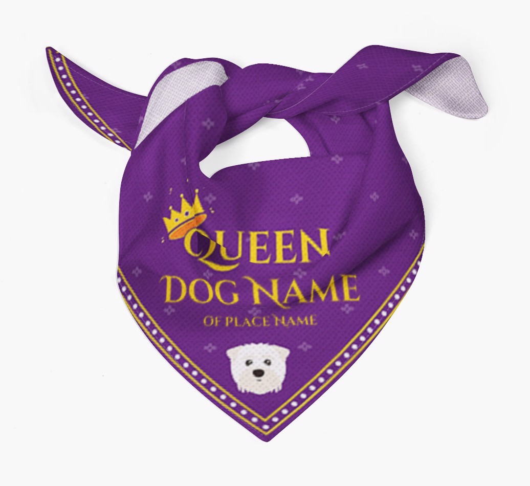 Queen: Personalized {breedFullName} Bandana