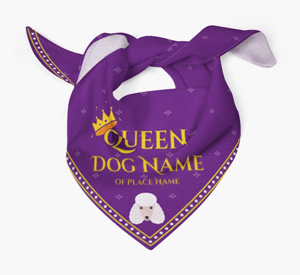 Queen: Personalized {breedFullName} Bandana