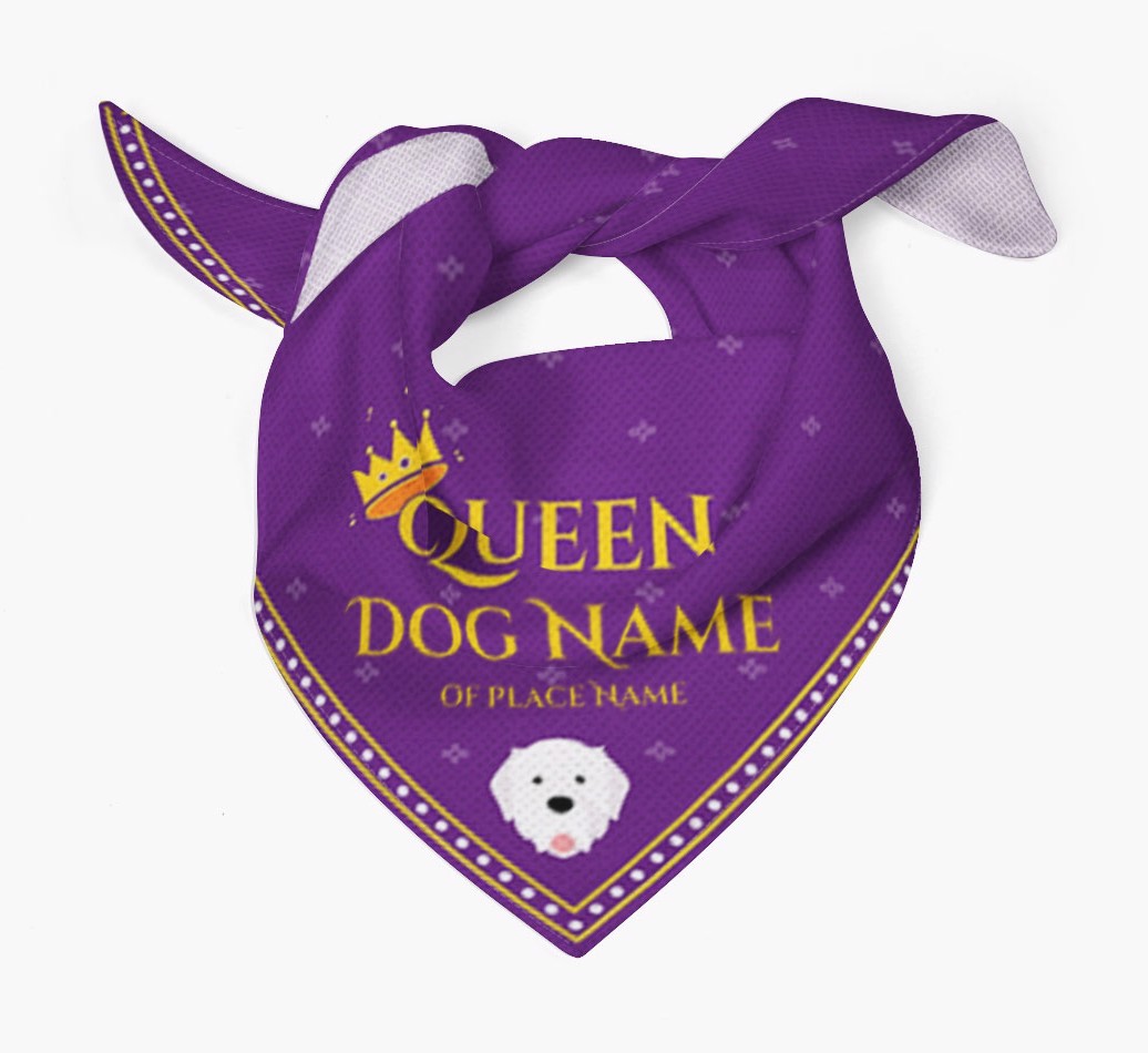 Queen: Personalized {breedFullName} Bandana