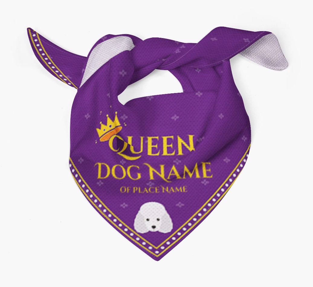 Queen: Personalized {breedFullName} Bandana