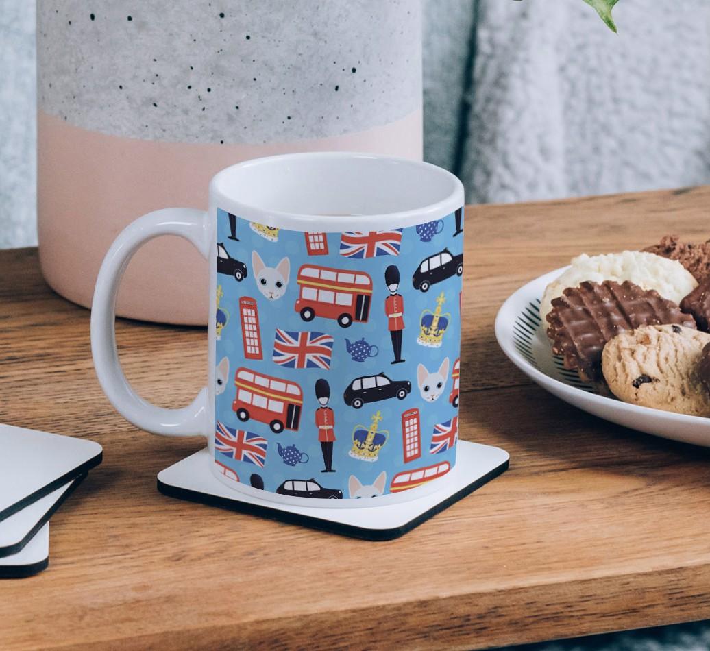 London Print: Personalized {breedCommonName} Mug