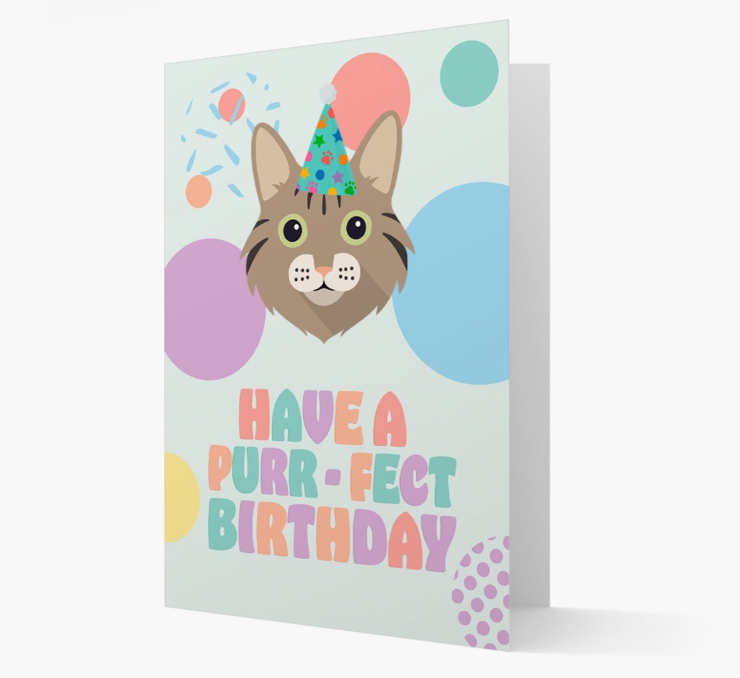 Have A Purrfect Birthday: Personalised {breedCommonName} Card