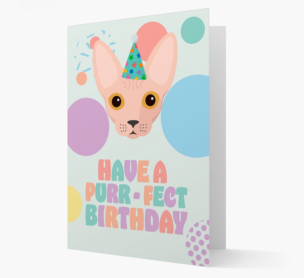 Have A Purrfect Birthday: Personalised {breedCommonName} Card