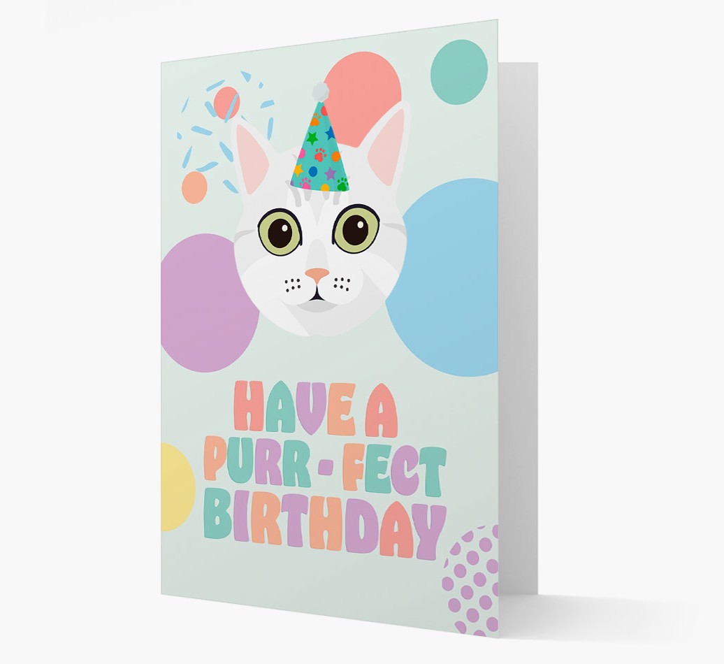 Have A Purrfect Birthday: Personalised {breedCommonName} Card