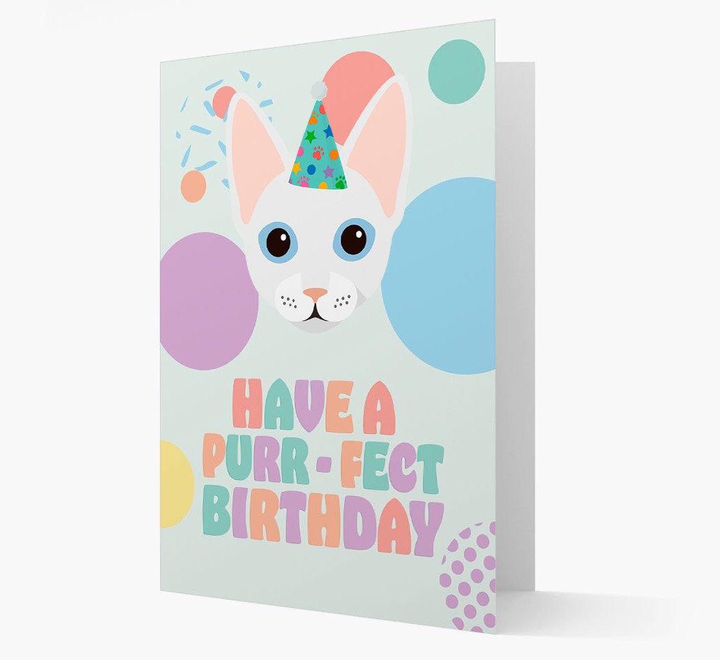 Have A Purrfect Birthday: Personalised {breedCommonName} Card