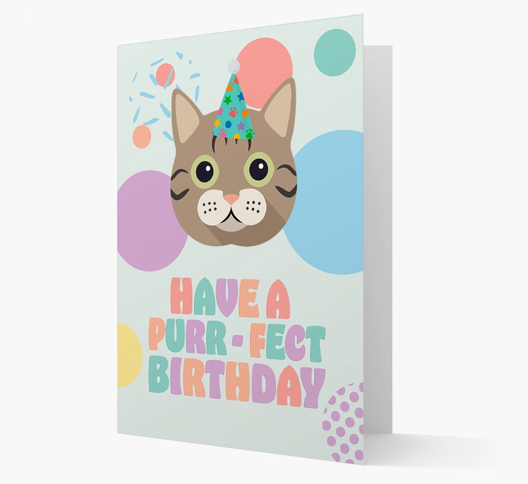 Have A Purrfect Birthday: Personalised {breedCommonName} Card