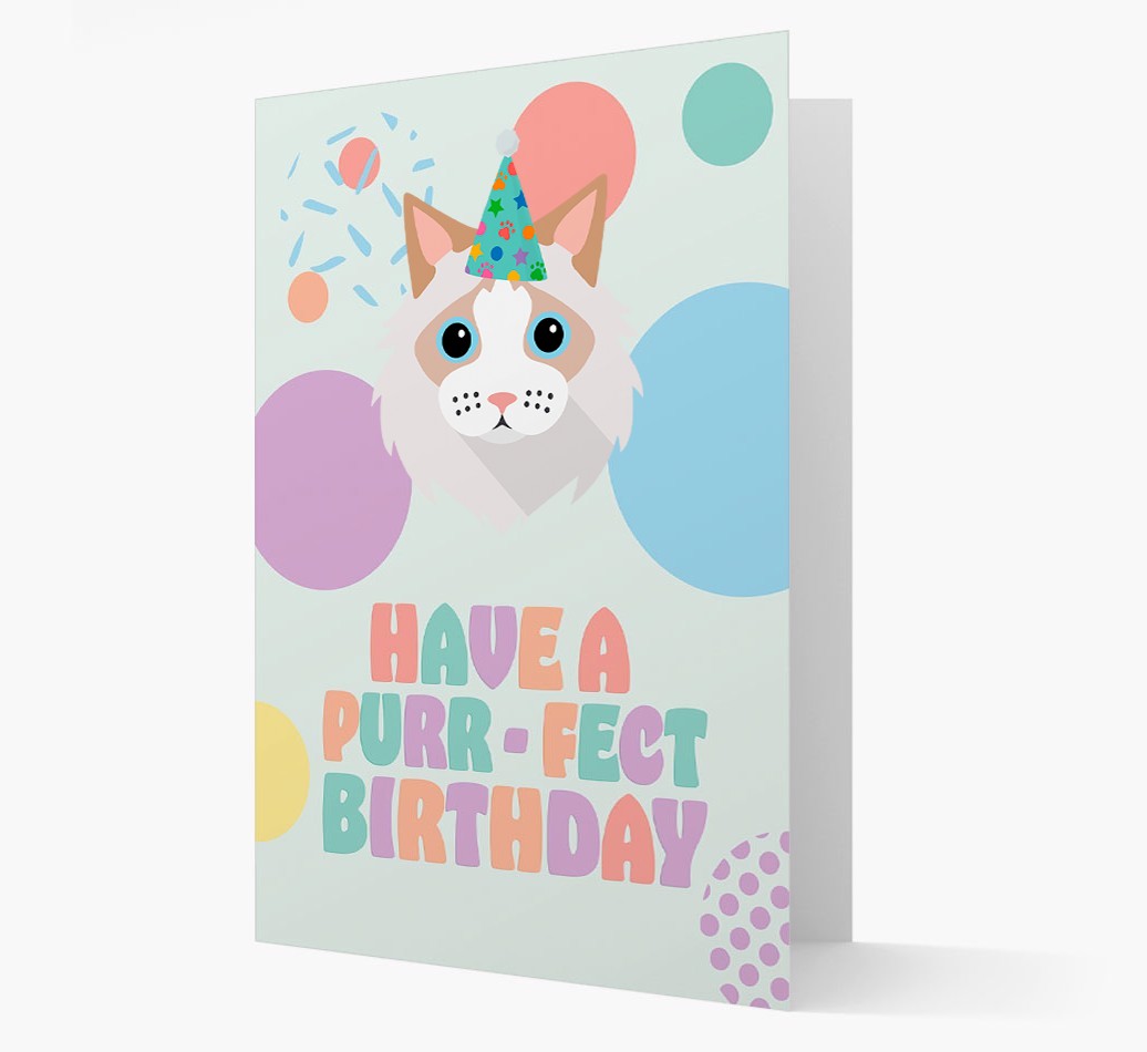 Have A Purrfect Birthday: Personalised {breedCommonName} Card