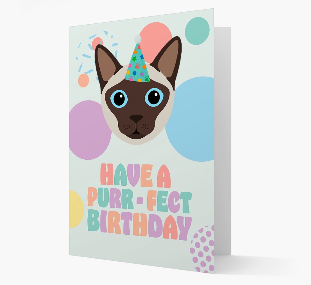 Have A Purrfect Birthday: Personalised {breedCommonName} Card