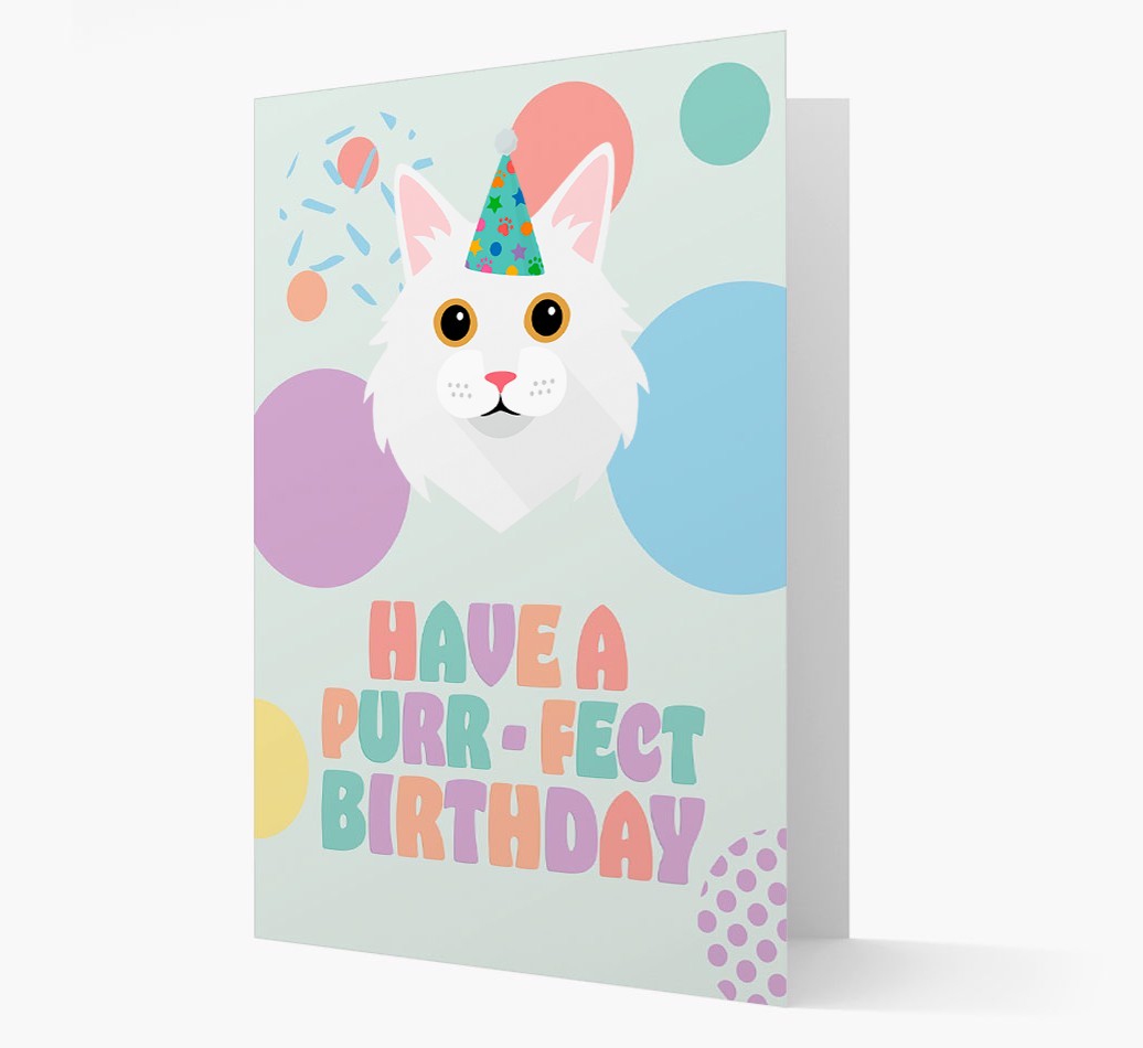 Have A Purrfect Birthday: Personalised {breedCommonName} Card