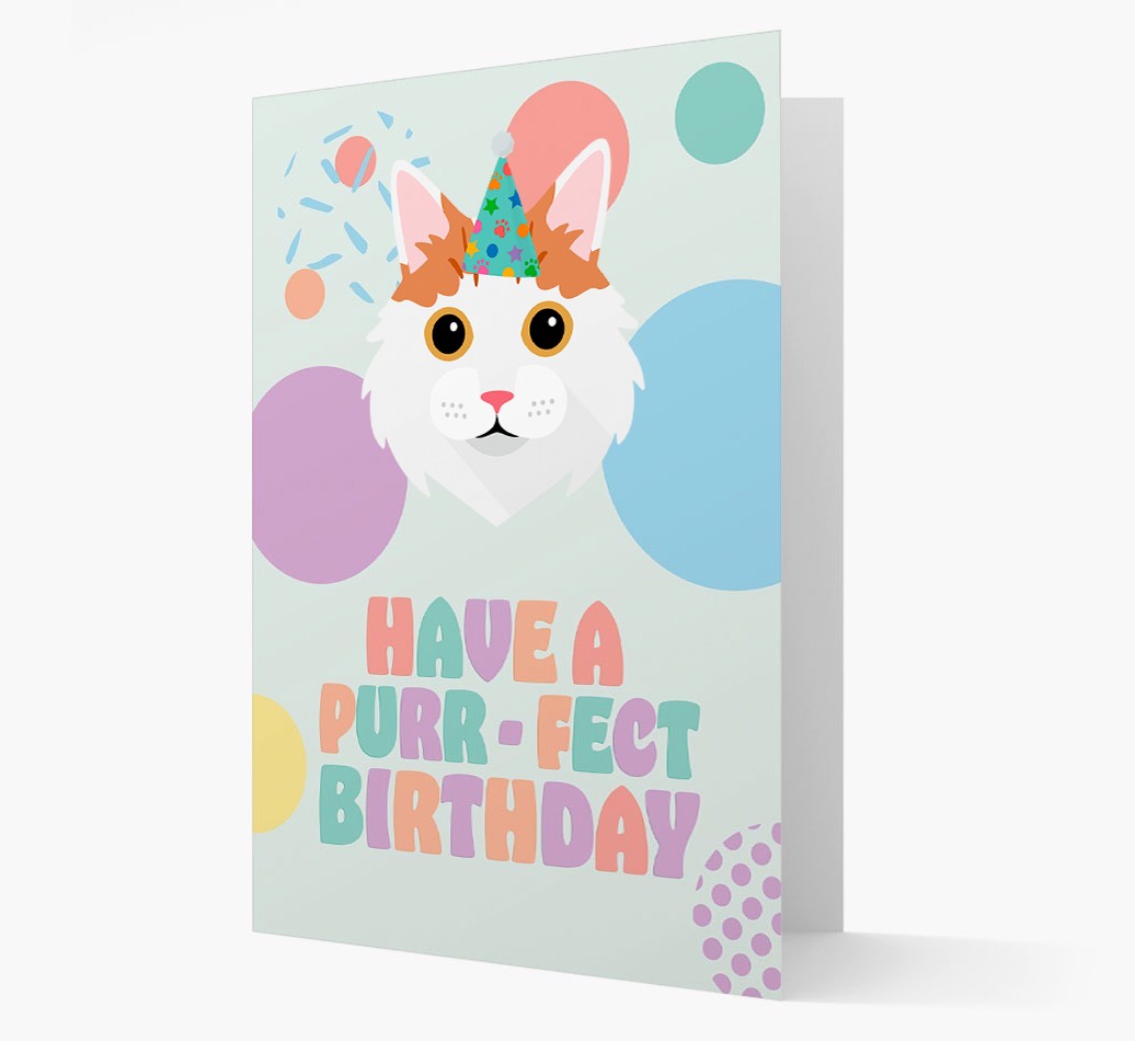 Have A Purrfect Birthday: Personalised {breedCommonName} Card