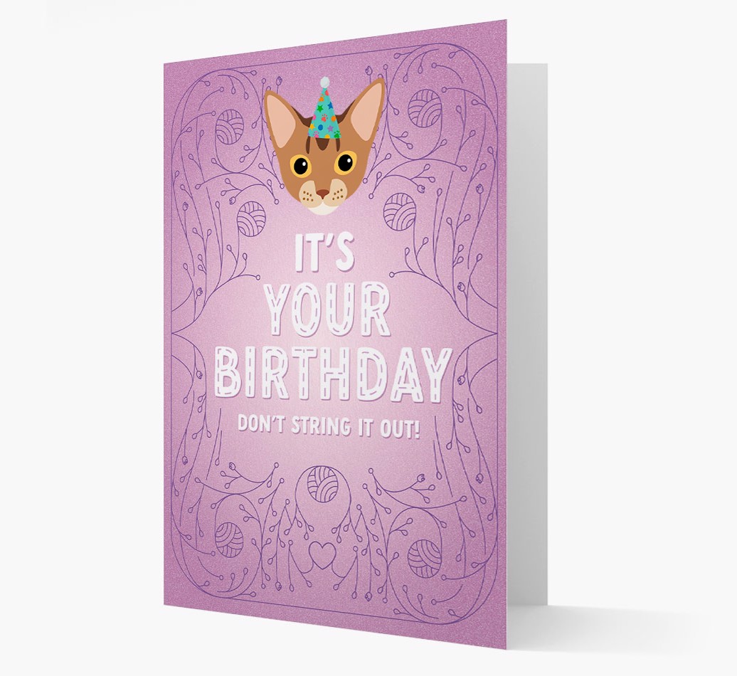 Don't String It Out: Personalised {breedCommonName} Card