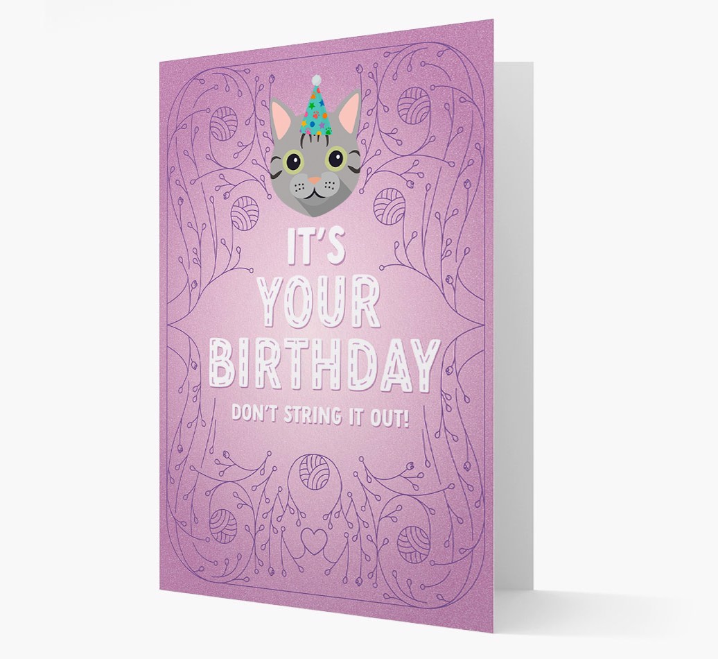 Don't String It Out: Personalised {breedCommonName} Card