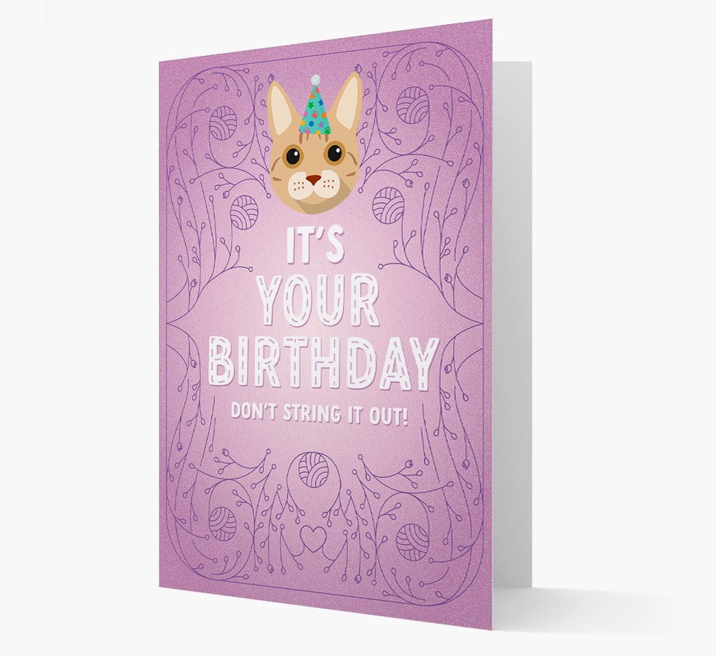 Don't String It Out: Personalised {breedCommonName} Card