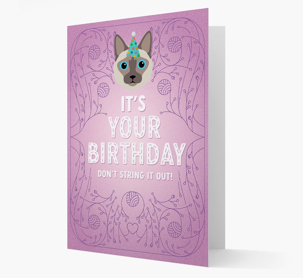 Don't String It Out: Personalised {breedCommonName} Card