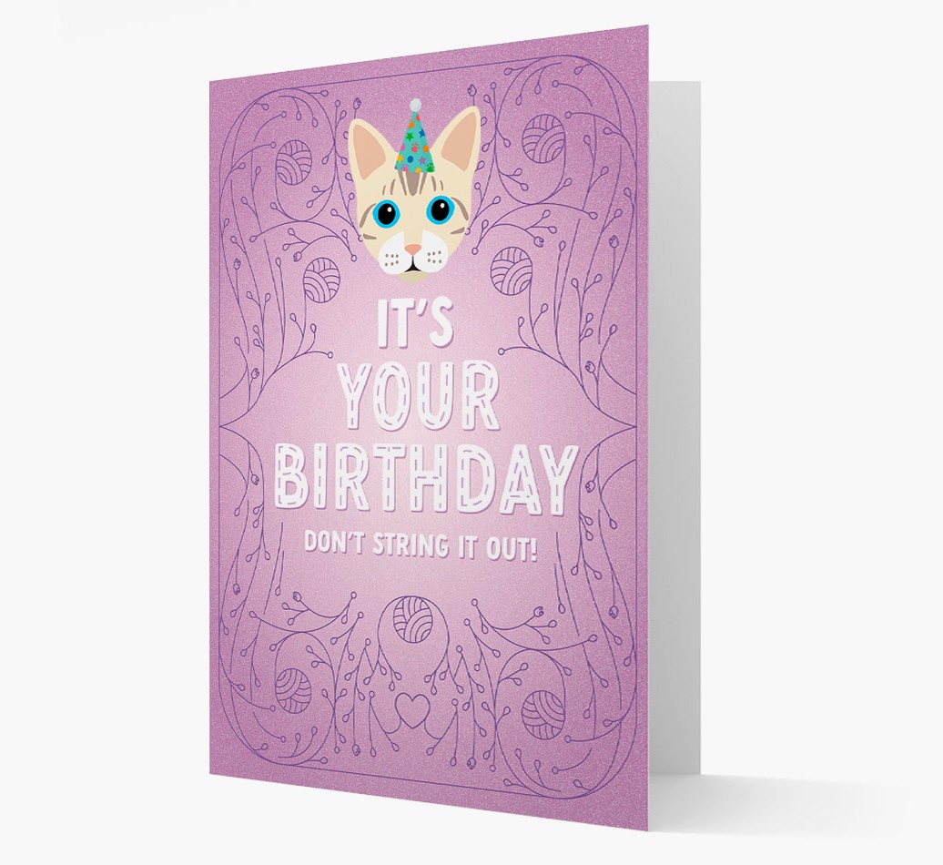 Don't String It Out: Personalised {breedCommonName} Card