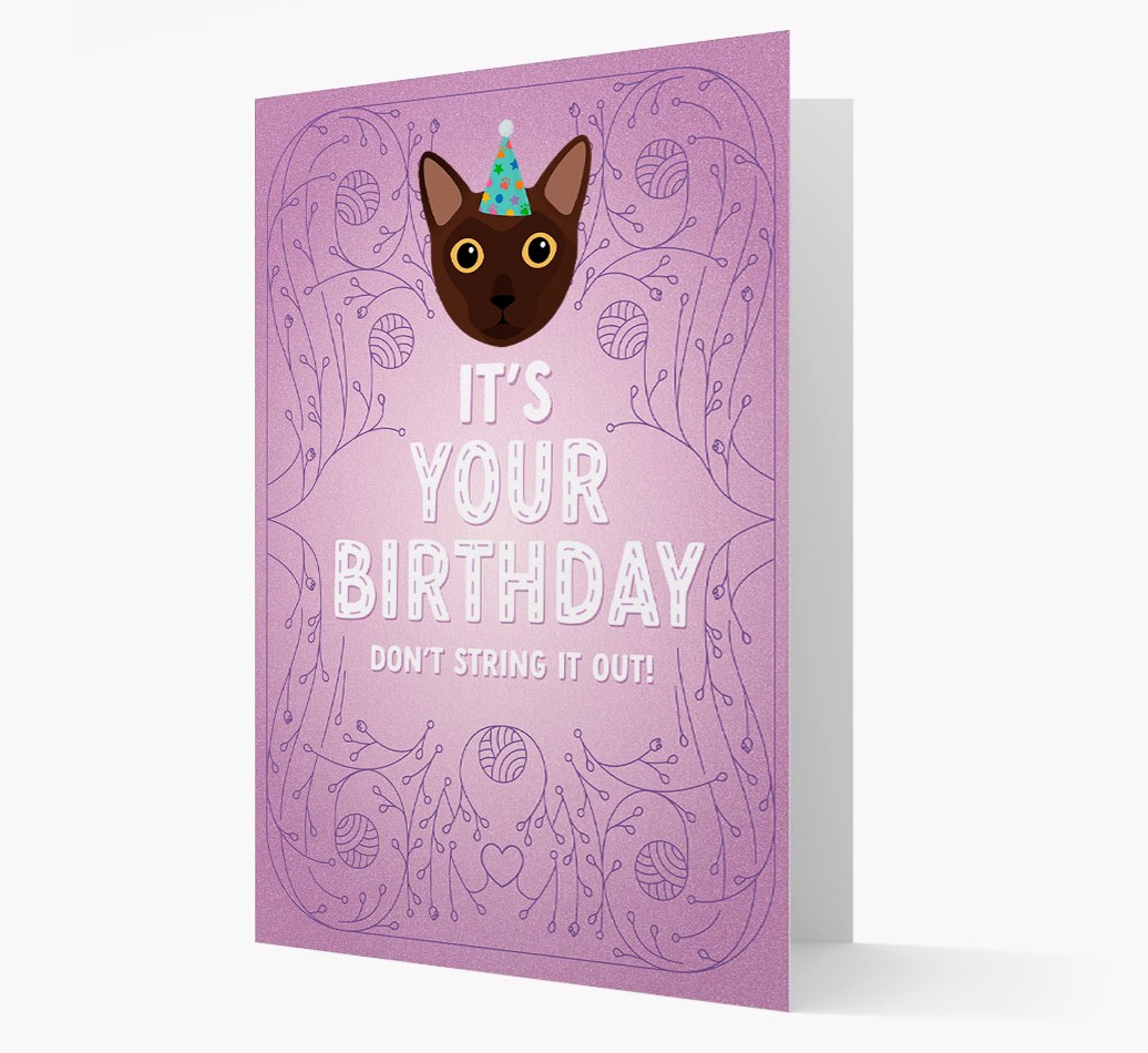 Don't String It Out: Personalised {breedCommonName} Card
