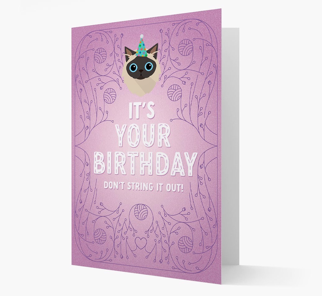 Don't String It Out: Personalised {breedCommonName} Card