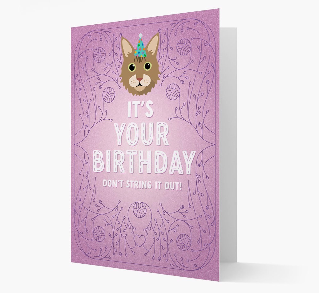 Don't String It Out: Personalised {breedCommonName} Card