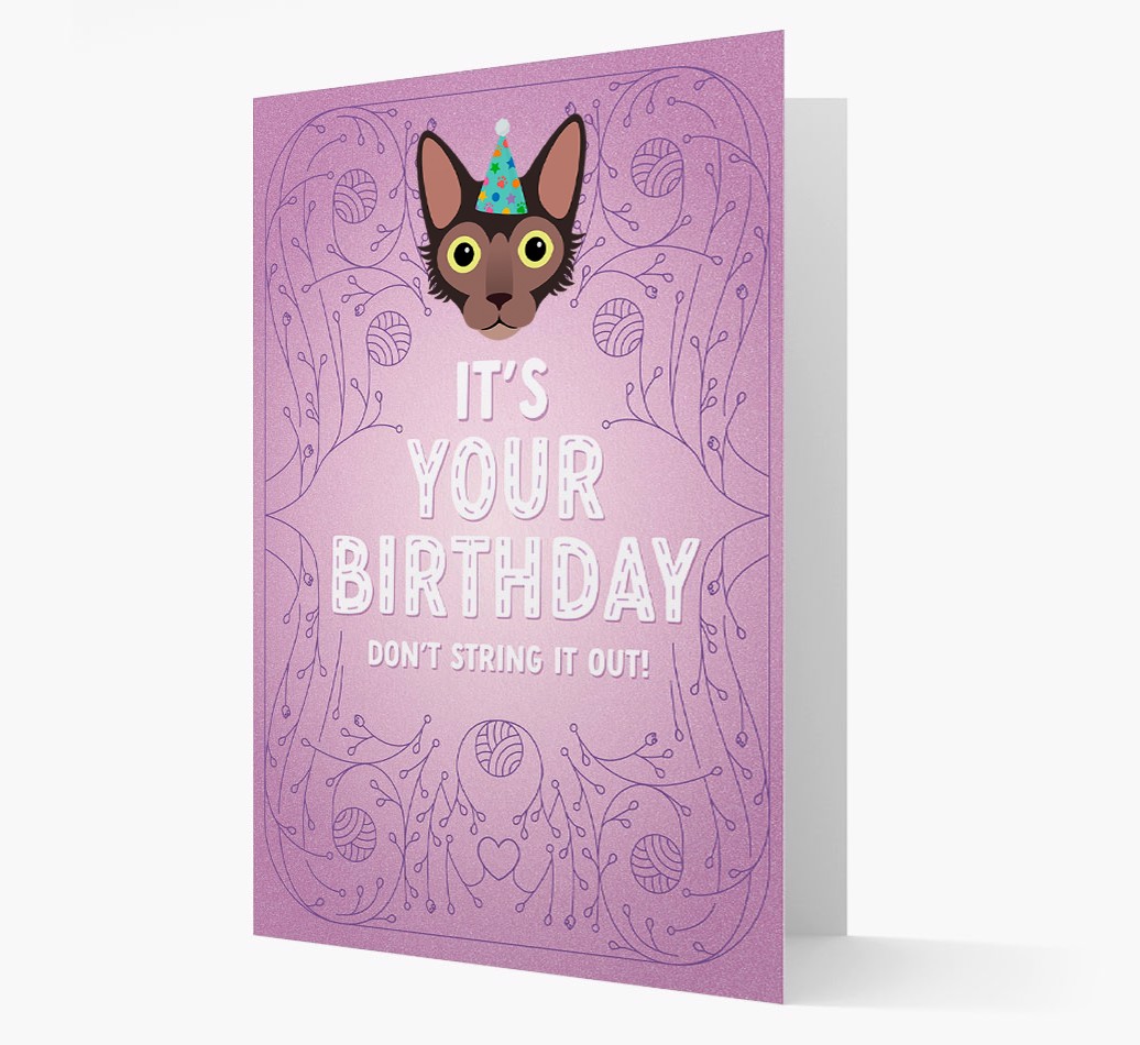 Don't String It Out: Personalised {breedCommonName} Card