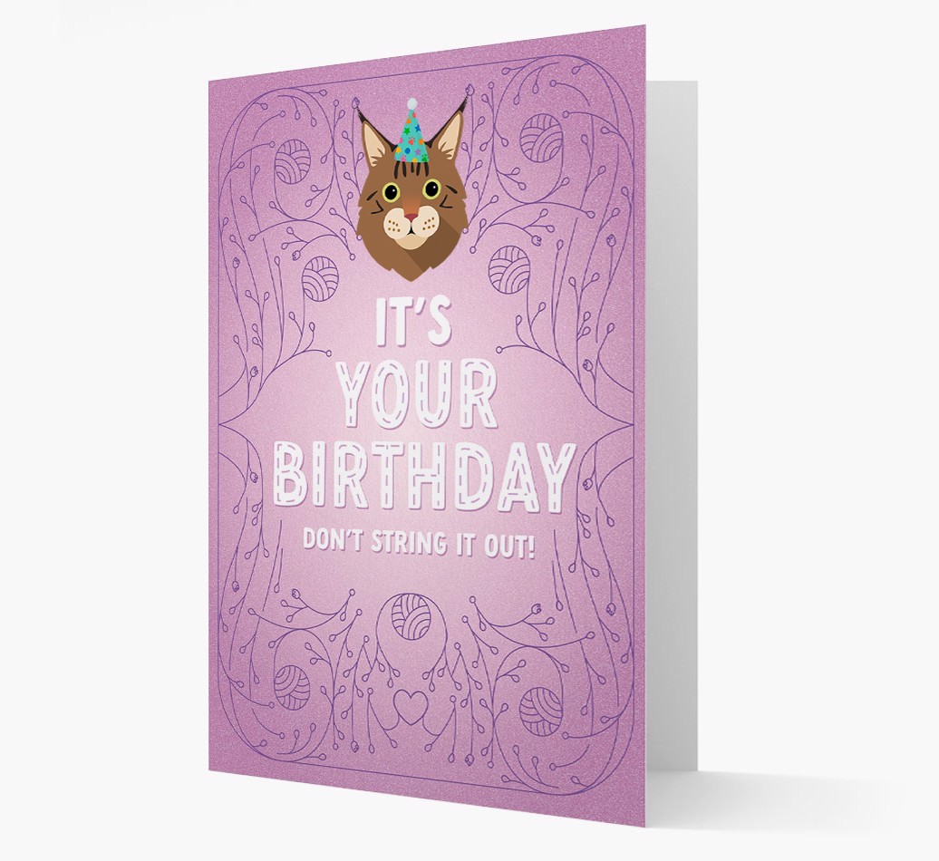 Don't String It Out: Personalised {breedCommonName} Card