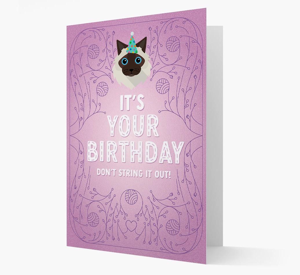 Don't String It Out: Personalized {breedCommonName} Card