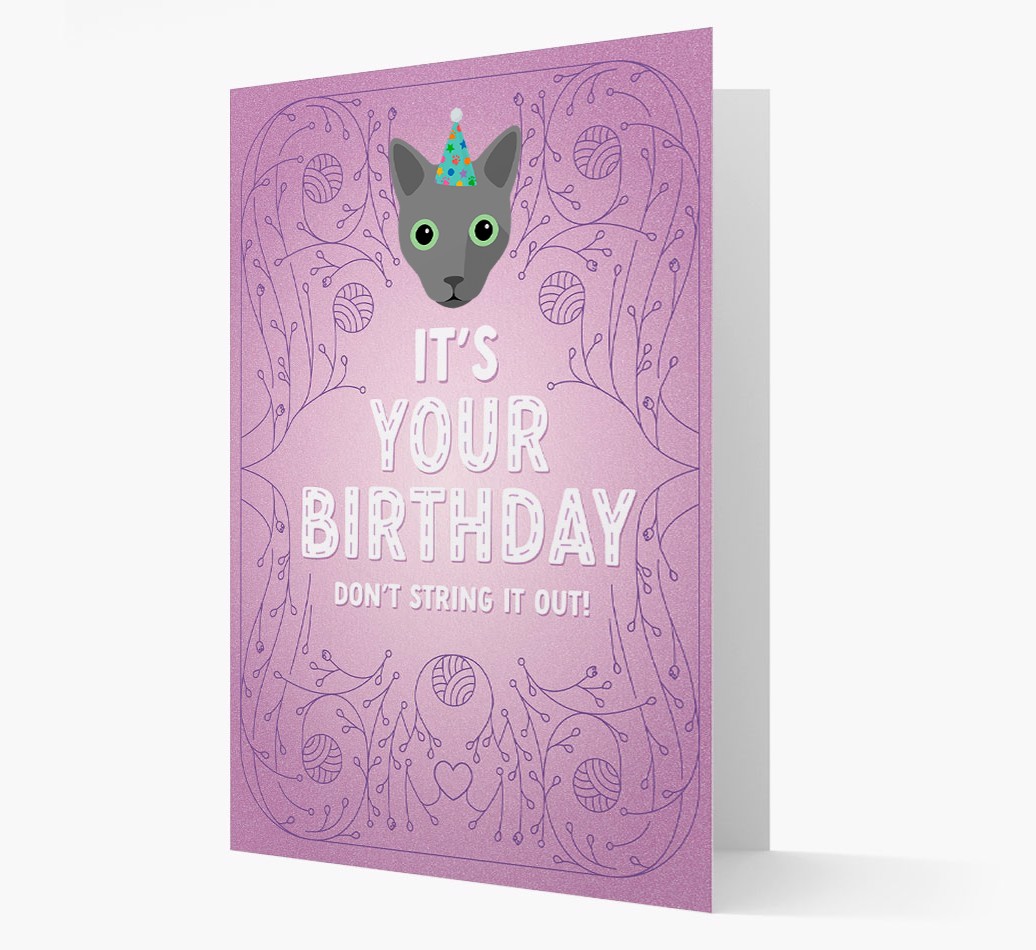 Don't String It Out: Personalised {breedCommonName} Card