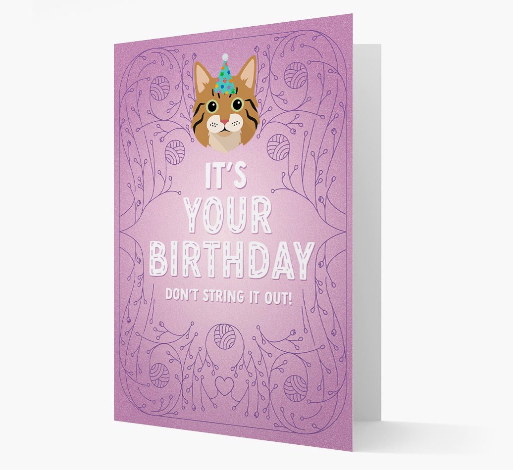 Don't String It Out: Personalised {breedCommonName} Card