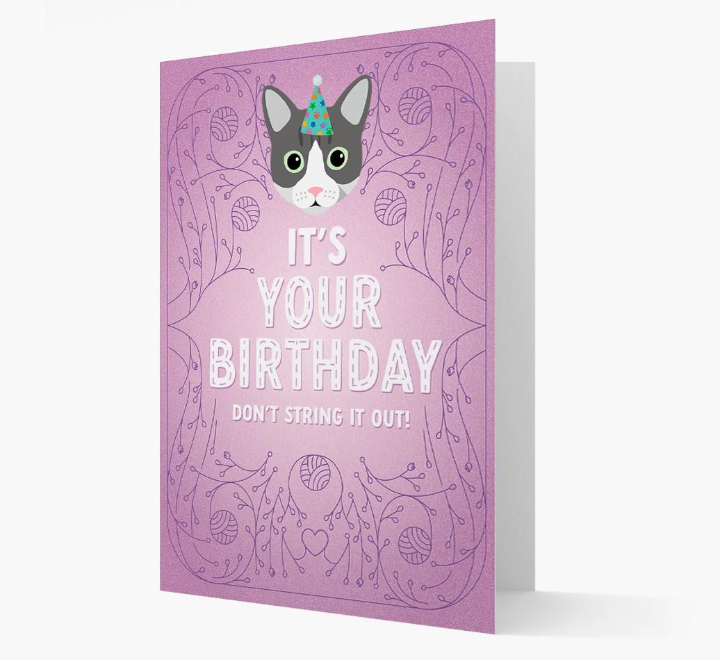 Don't String It Out: Personalized {breedCommonName} Card