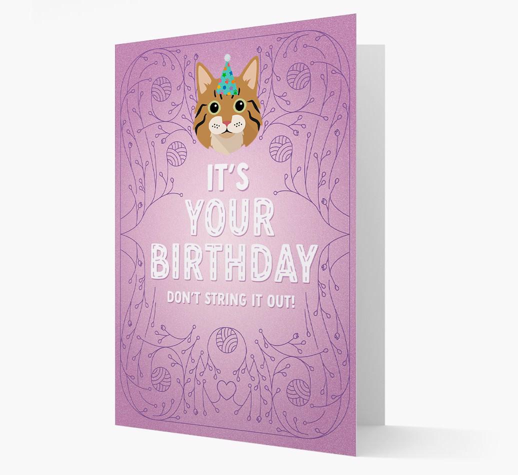 Don't String It Out: Personalized {breedCommonName} Card