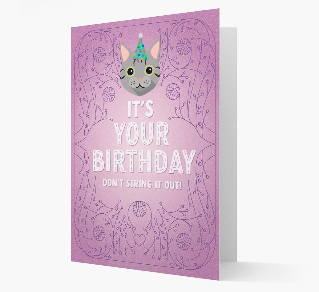 Don't String It Out: Personalized {breedCommonName} Card