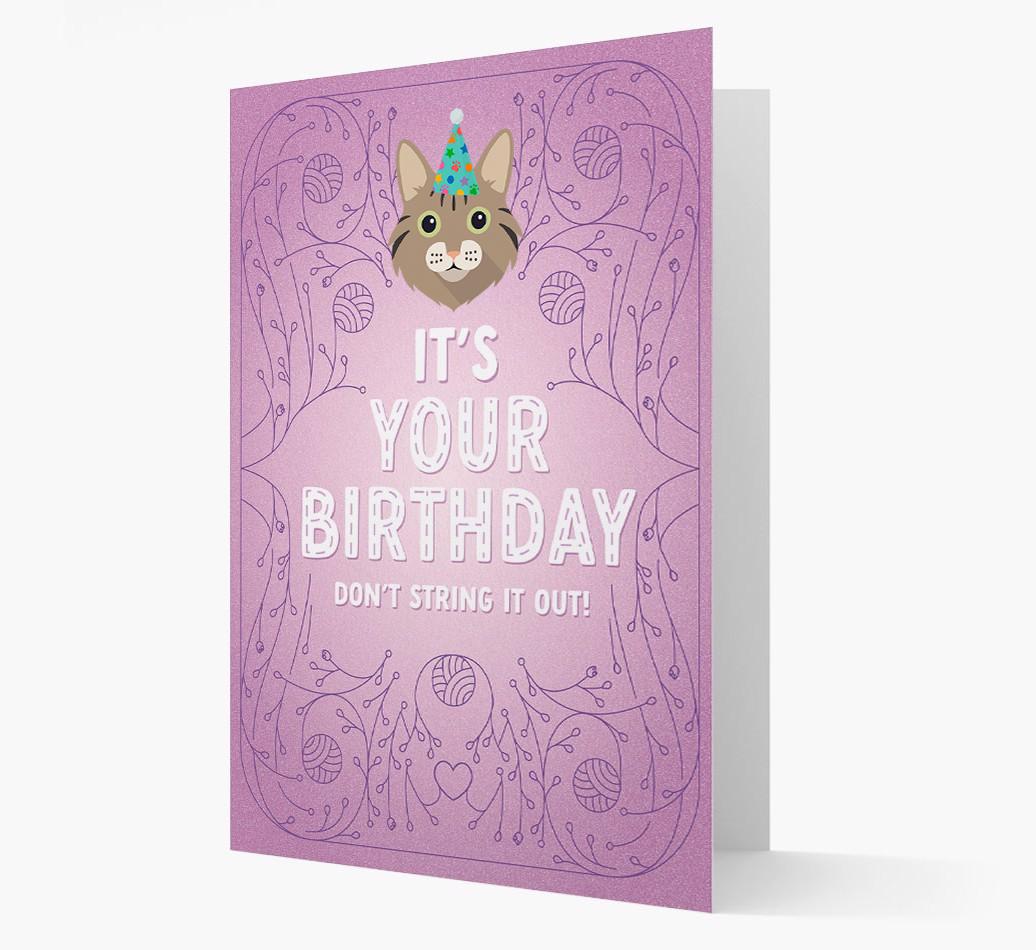 Don't String It Out: Personalized {breedCommonName} Card