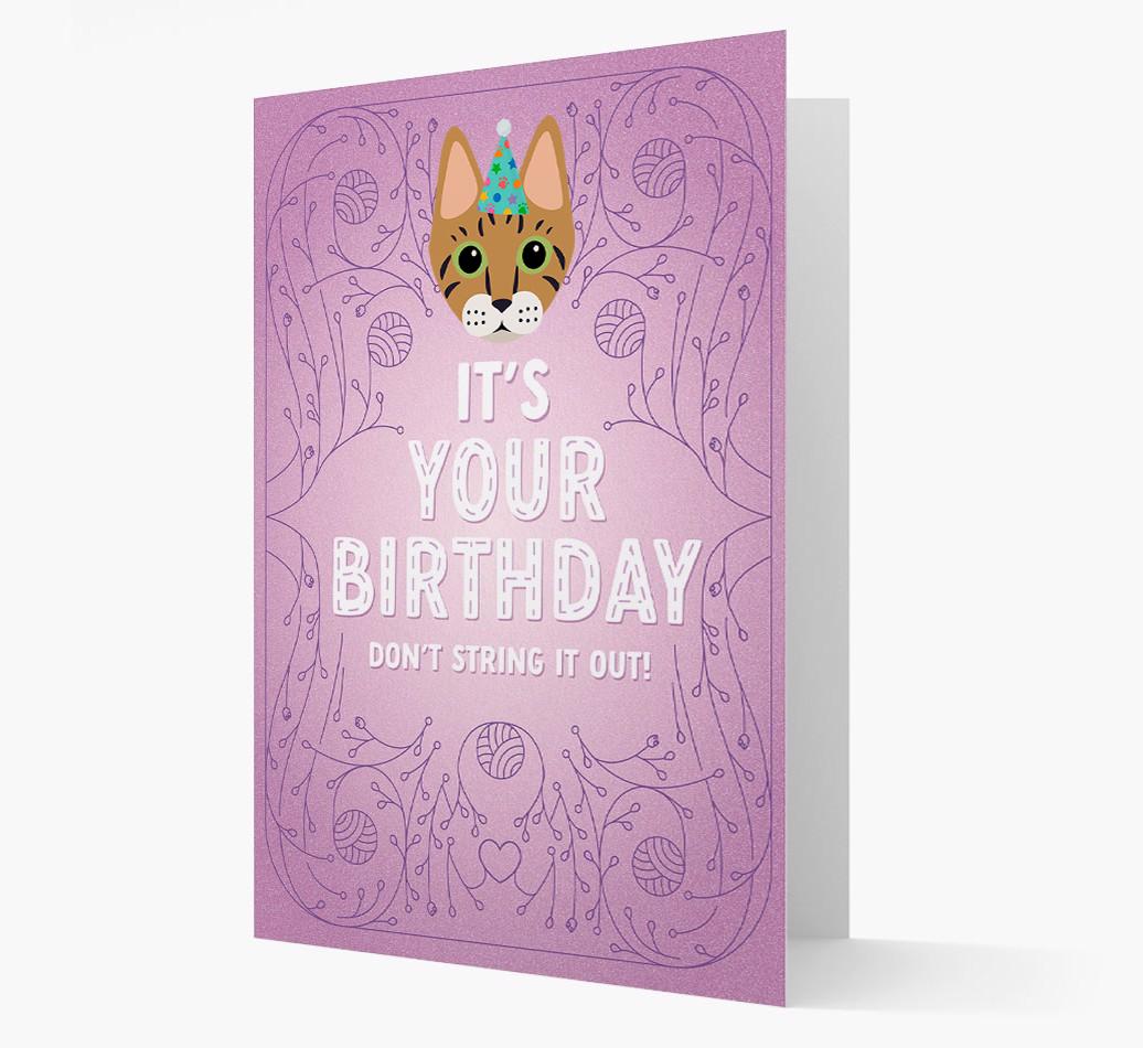 Don't String It Out: Personalized {breedCommonName} Card