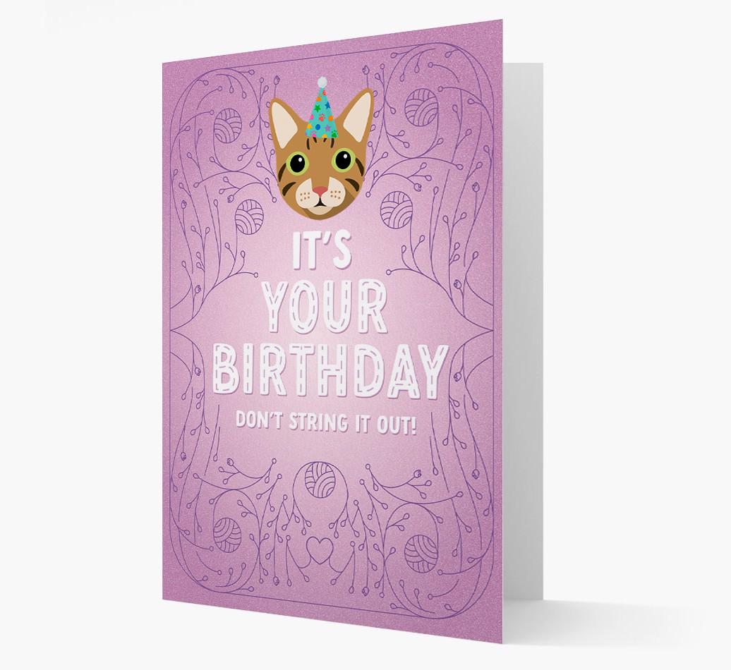 Don't String It Out: Personalized {breedCommonName} Card