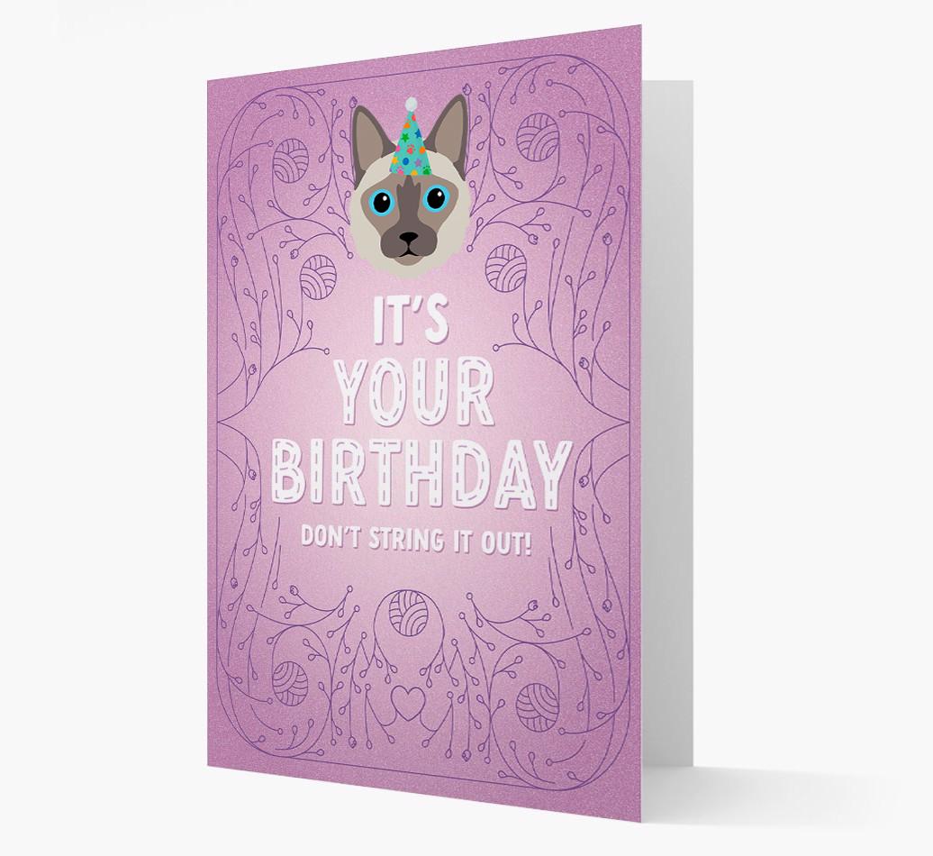 Don't String It Out: Personalized {breedCommonName} Card