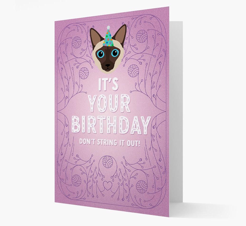 Don't String It Out: Personalized {breedCommonName} Card