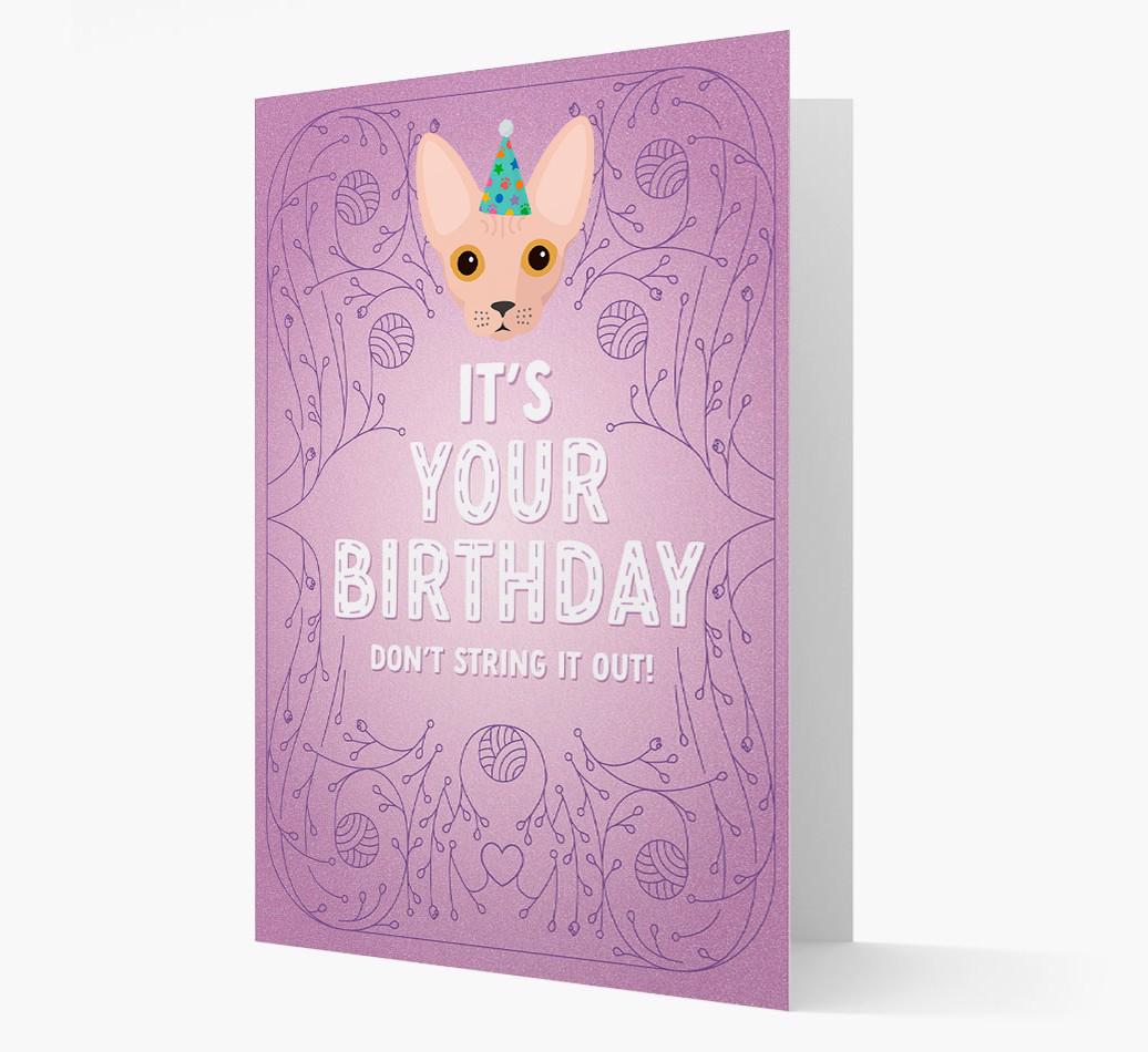 Don't String It Out: Personalized {breedCommonName} Card