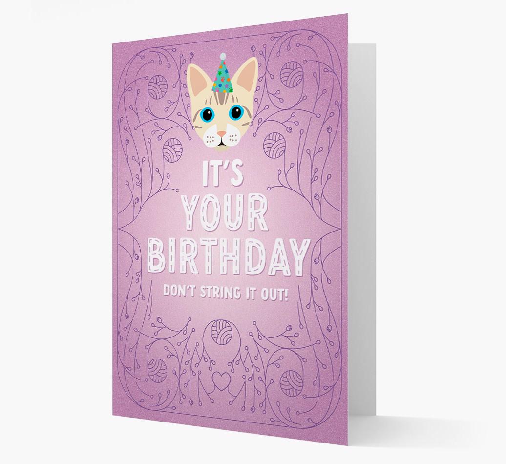 Don't String It Out: Personalized {breedCommonName} Card