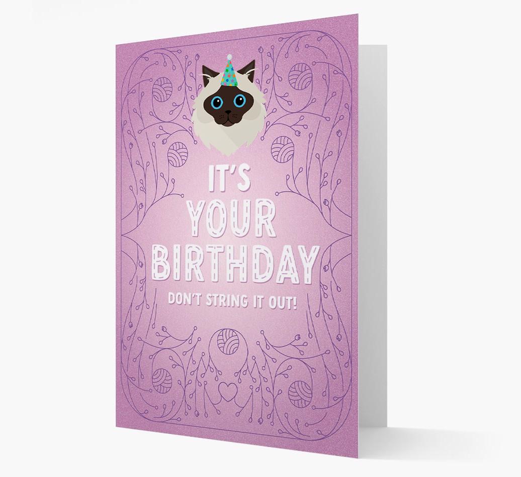 Don't String It Out: Personalized {breedCommonName} Card