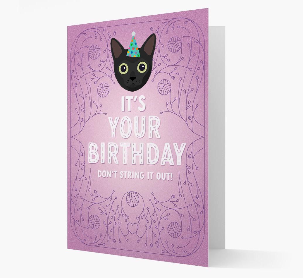 Don't String It Out: Personalized {breedCommonName} Card