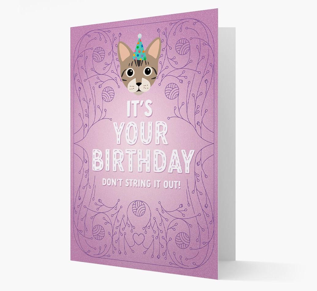 Don't String It Out: Personalized {breedCommonName} Card