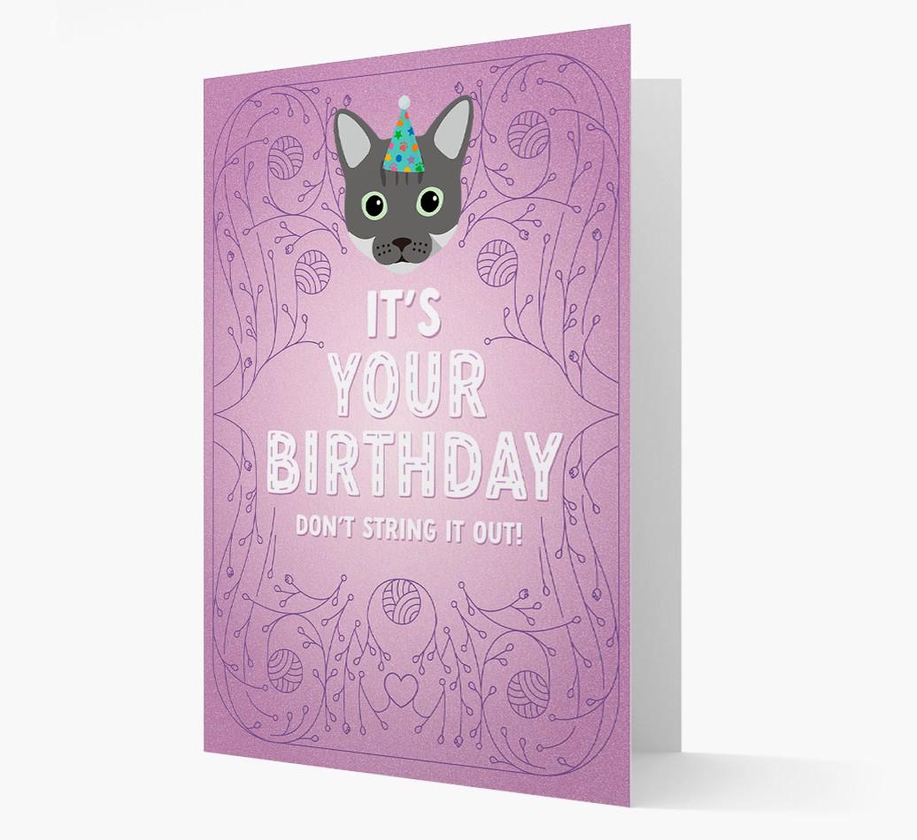 Don't String It Out: Personalized {breedCommonName} Card