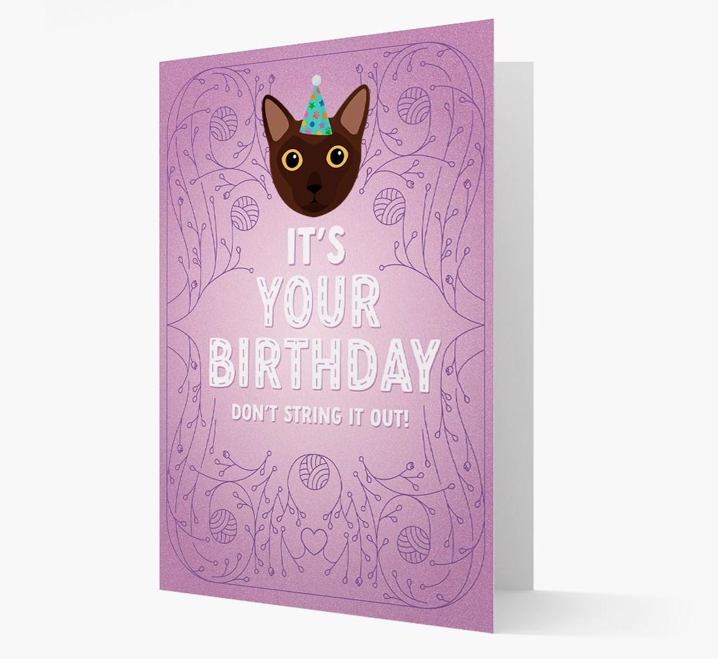 Don't String It Out: Personalized {breedCommonName} Card