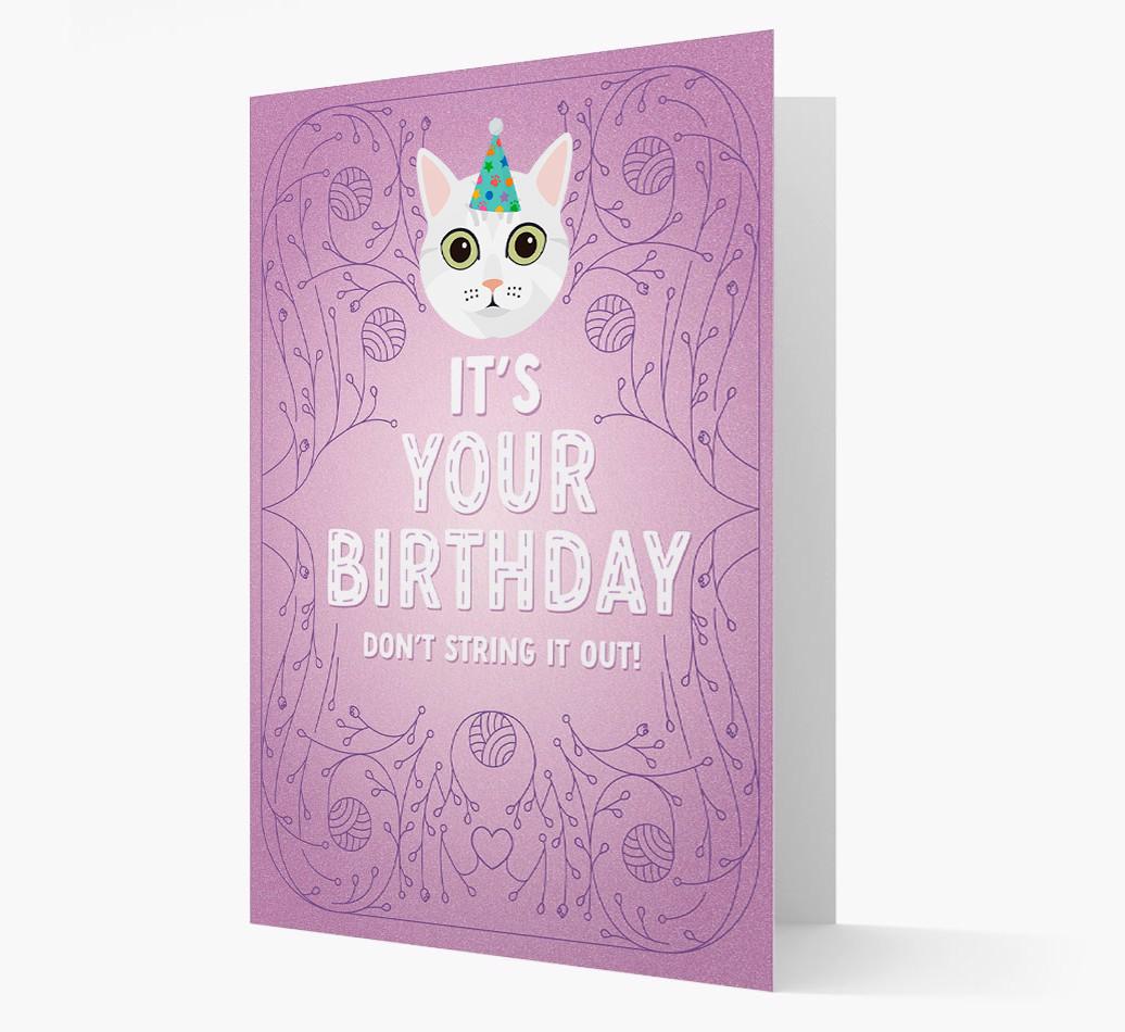 Don't String It Out: Personalized {breedCommonName} Card